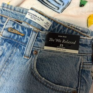 Abercrombie & Fitch High Rise Blue Jeans